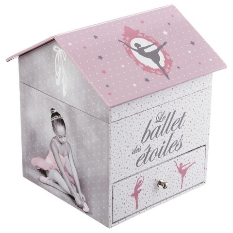 Atmosphera Kids Boîte à Bijoux Musicale Ballerine 16cm
