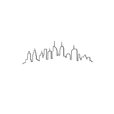 Atmosphera Sticker Plat Déco Skyline 50x70cm