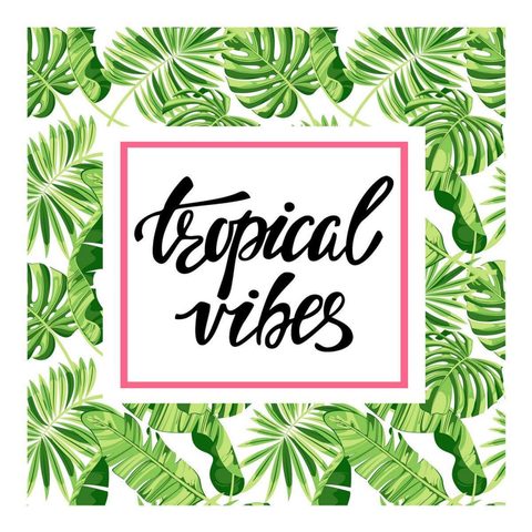 Homea Lot de 20 Serviettes en Papier Tropical Vibes 33x33cm
