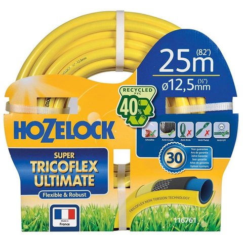 Hozelock Tuyau d’arrosage multi usage Super Tricoflex Ultimate 15mm - 10m