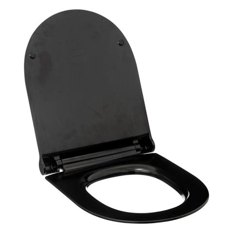 5Five Abattant WC ultra fin déclipsable, noir