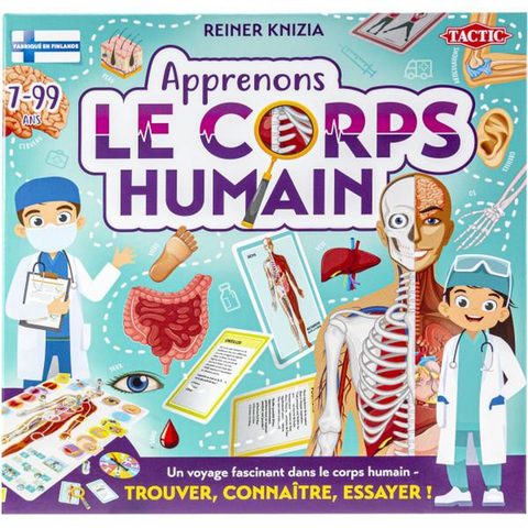 Tactic Apprenons le corps humain - Jeu éducatif - 2 joueurs et plus - Dès 7 ans