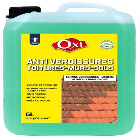 OXI Traitement anti-dépots verts façade OXYTOL, 6 L Le glouton