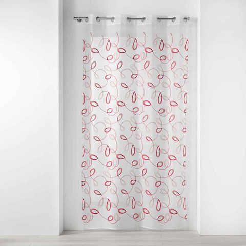 Douceur d'Intérieur Rideau voilage à œillets hoops 140x240cm