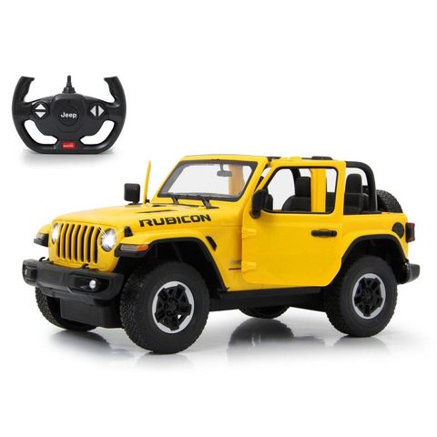 Jamara Voiture Télécommandée Jeep Wrangler Jl 1:14 302x140x134 Mm Jaune Plastique