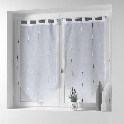 Douceur d'Intérieur Paire de voilages chenilla 60x90cm