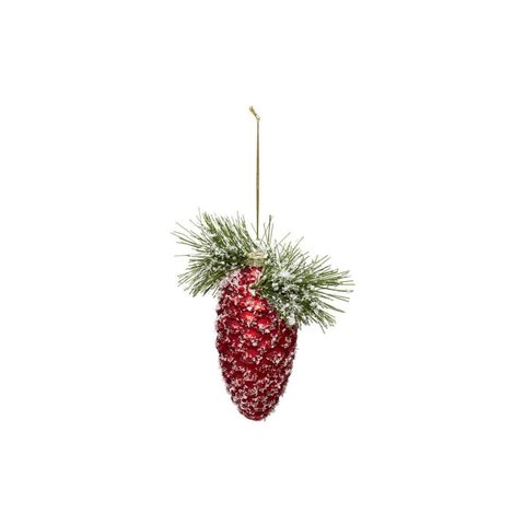 Feeric Light & Christmas Sujet de Noël Pomme de Pin Soir 13cm