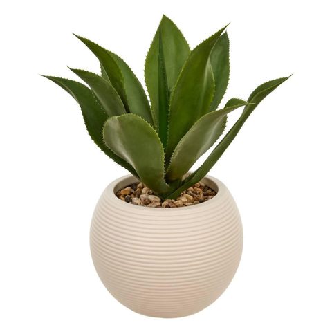 Atmosphera Plante Artificielle en Pot Agave Posa 58cm