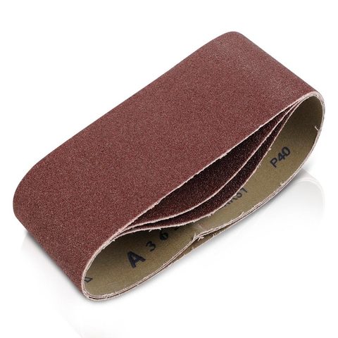 Kreator Lot de 3 bandes de ponçage - grain 120 - 100 x 560 mm