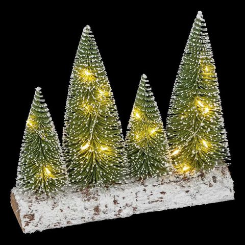 Feeric Light & Christmas Accessoire Village de Noël Sapins LED 20cm