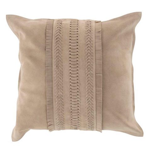 J-line Coussin Déco Carré Cuir India 45x45cm