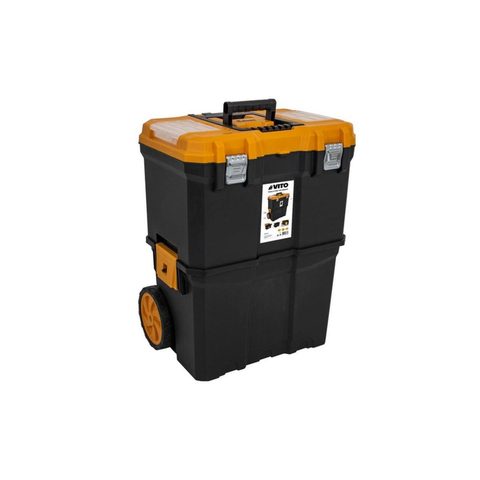 Vito Servante porte outils Boite à outils détachable 2 modules Charge 20Kg Servante Trolley