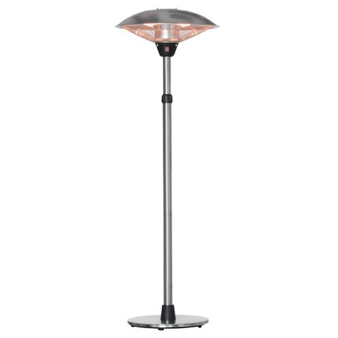 Outsunny Parasol chauffant infrarouge à quartz 3000 W max. - dia. 58,5 x 160-200H cm - puissance réglable