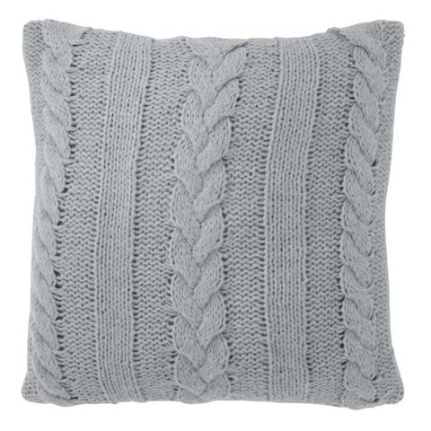 J-line Coussin Déco Tricoté Twist 45x45cm