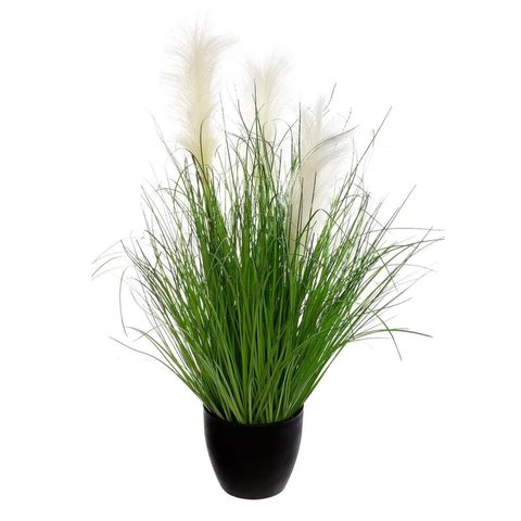 Atmosphera Plante Artificielle en Pot Herbes Folles 70cm