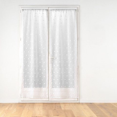 Douceur d'Intérieur Paire de voilages passe-tringle pompinou 70x200cm
