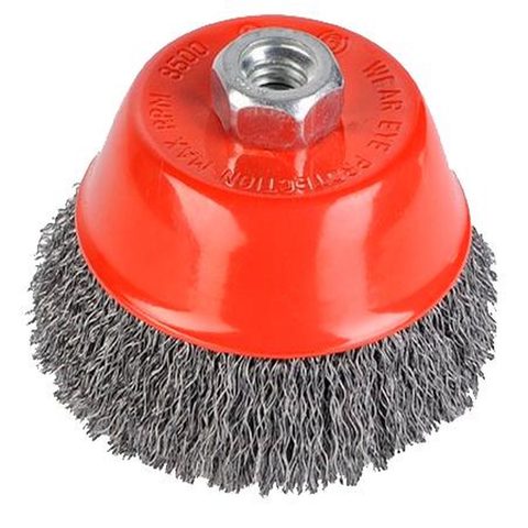 Kreator Brosse métallique rotative soucoupe Ø 100 mm pour meuleuse