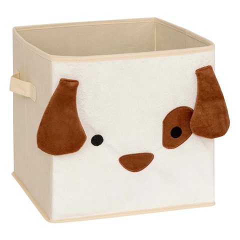 Atmosphera Kids Boîte de Rangement Pliable Chien 29x29cm