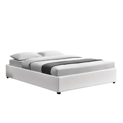 Concept Usine Lit c 140 x 190 cm blanc KENNINGTON