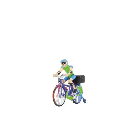 Jamara Vélo jouet violet avec cycliste mobile et musique
