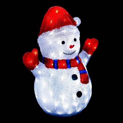 Feeric Light & Christmas Décoration Lumineuse Extérieur Bonhomme de Neige 48cm