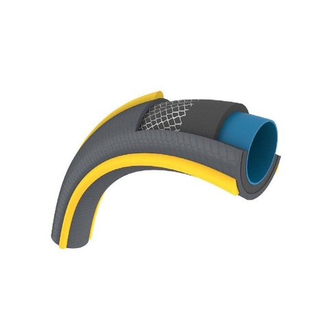 Hozelock Tuyau d'arrosage anti écrasement Ultramax usage domestique diamètre 19 mm 50 m gris jaunes