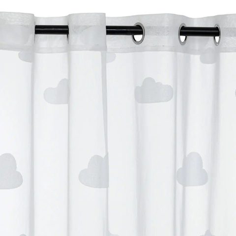 Atmosphera Kids Rideau Voilage à Œillets Nuage 140x240cm