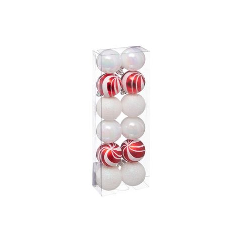 Feeric Light & Christmas Lot de 12 Boules de Noël Colorama 4cm