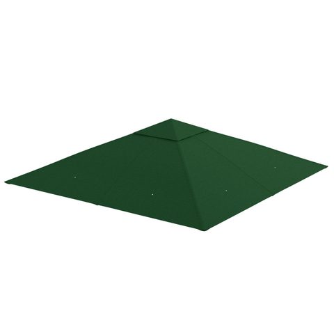 Outsunny Toile de rechange pour pavillon tonnelle tente 3 x 3 m polyester haute densité 180 g/m² revêtement PA anti-UV