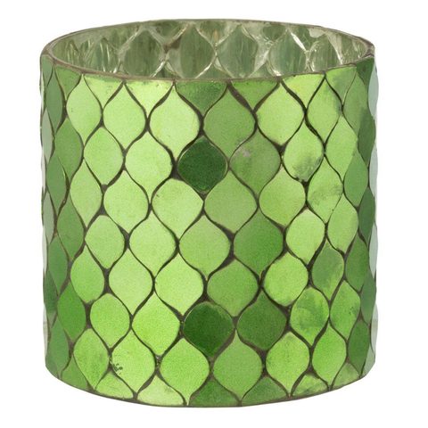 J-line Photophore Mosaïque en Verre Pop 12cm