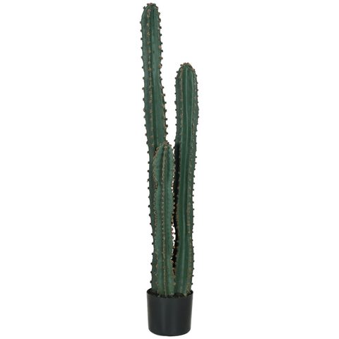 Outsunny Cactus artificiel grand réalisme plante artificielle grande taille dim. Ø 18 x 120H cm
