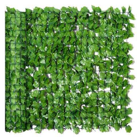 Outsunny Haie artificiel érable brise-vue décoration rouleau 3L x 1H m feuillage réaliste anti-UV