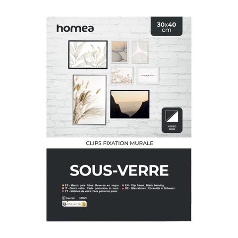 Homea Cadre Sous Verre Ilua 30x40cm
