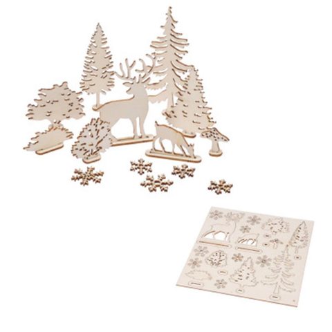 Artdesign Kit Scènes de Noël 3D Sapin 11cm