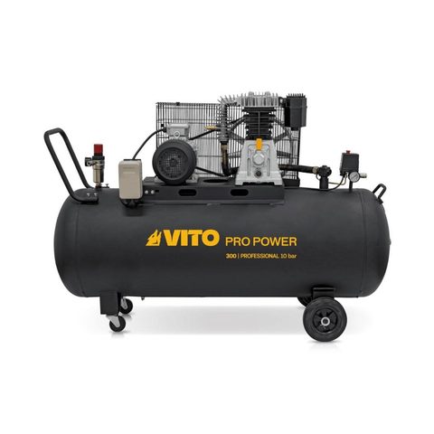 Vito Compresseur d'air 300L Courroie 10 Bar 4000W 5.5CV 500L/min 380V