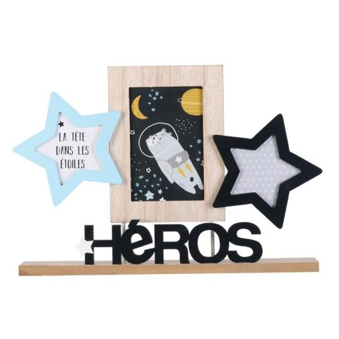 Home Deco Kids Pêle-Mêle 3 Photos Héros Garçon 36cm