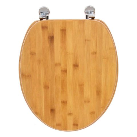 5Five Abattant WC charnières zinc, décor bambou