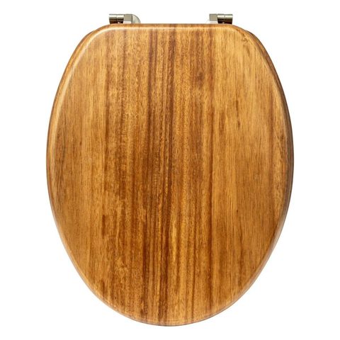 5Five Abattant WC en acacia à fermeture standard, Modern