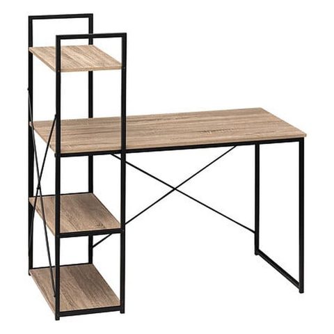 5Five Bureau effet chêne 3 étagères H.120 x l.113 x P.60 cm Aliaj