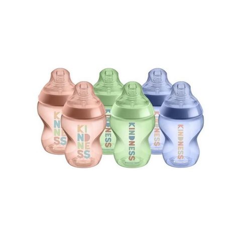 Tommee Tippee Lot De 6 Biberons Closer To Nature - Tétine Valve Anti-Colique - 260ml