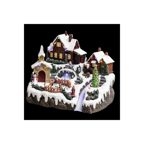 Feeric Light & Christmas Village de Noël Camp Lac Gelé Square 32cm