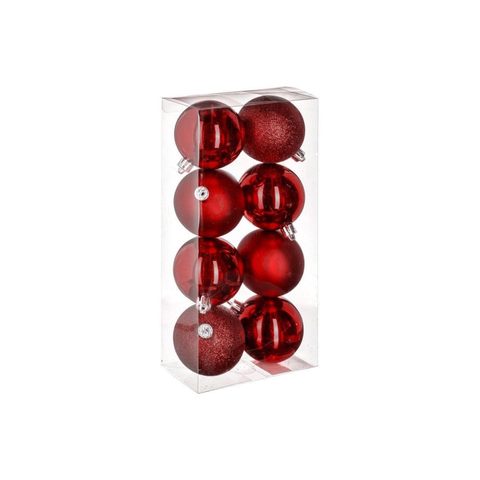 Feeric Light & Christmas Lot de 8 Boules de Noël Colorama 7cm