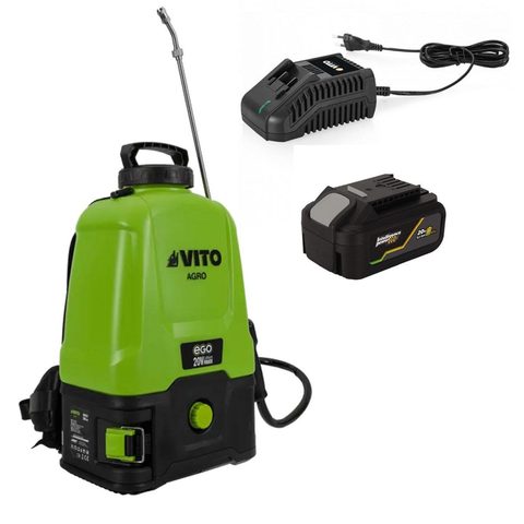 Vito Pulvérisateur à Batterie 20V - 16L 5bar + Batterie Lithium 4Ah + Chargeur Végetaux jardin toitures