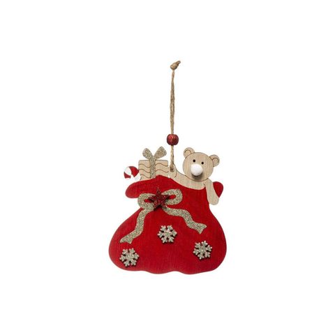 Feeric Light & Christmas Sujet de Noël Hotte Ours Soir 18cm