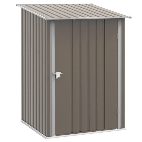 Outsunny Abri de jardin - remise pour outils - cabanon porte verrouillable - dim. 1L x 1,03l x 1,6H m - tôle d'acier ondulée