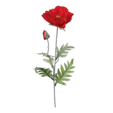 Atmosphera Fleur Artificielle Coquelicot 70cm