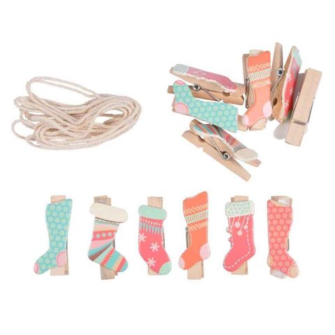 Artdesign Lot de 12 Pinces Guirlande de l'Avent