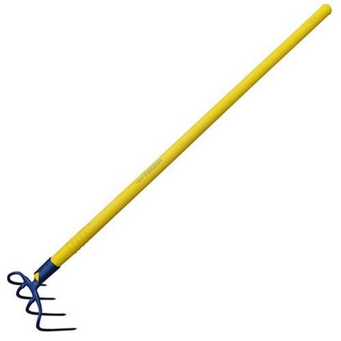 Outils Perrin Croc à fumier à douille 4 dents 21 cm manche compo tube 115