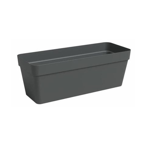 Artevasi Jardinière CAPRI - Plastique - Anthracite - Rectangulaire - L49 9 x P20 x H18 1cm