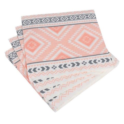 Homea Lot de 20 Serviettes en Papier Ethnic 33x33cm